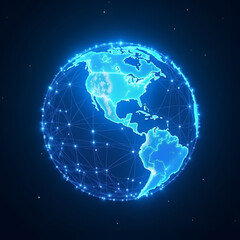 Fototapeta premiumPlanet earth space dark background,clipping path, social media, web, close up, high qualityPlanet earth in space and dark background