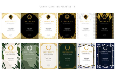 賞状セット31　certificate　ディプロマ　表彰状　フレームデザイン