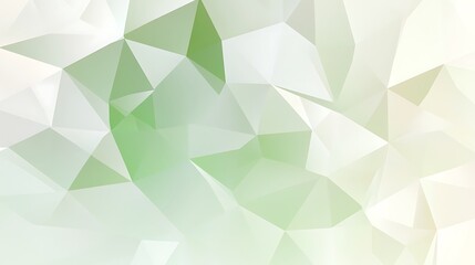 Fototapeta premium Abstract Green And White Geometric Polygonal Design