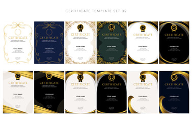 賞状セット32　certificate　ディプロマ　表彰状　フレームデザイン