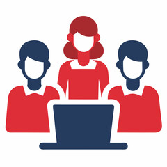 Fototapeta premium Colleagues join brief brainstorming for fresh creative ideas now