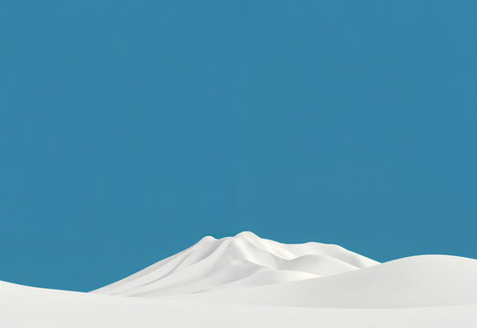 A minimalist mountain landscape