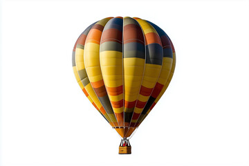 Naklejka premium Selective focus colorful hot air balloon isolated on white background, Balloon tour in festival.