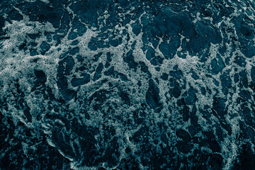blue foam water surface