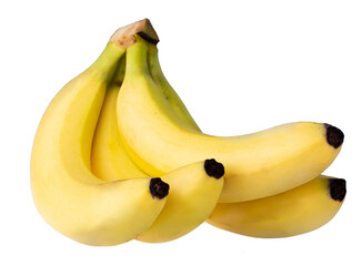 Banana fruit isolated on a transparent background