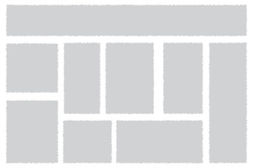 Collection of torn, ripped pieces of white color paper. Ripped paper strips. tear set vector illustration isolated eps 10