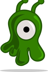 Ilustración de un alien del espacio