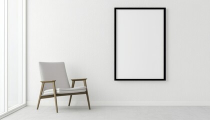 Bright and airy loft office with clean white decor, stylish neutral furniture, and large glass windows