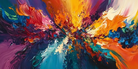 vibrant festival explosion of color and energy