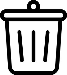 Trash line icon