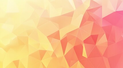 Abstract Geometric Pattern in Yellow and Coral Tones