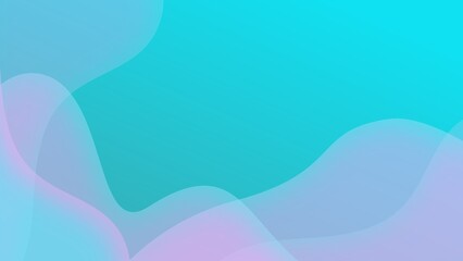 Turquoise abstract background with pink transparent shapes