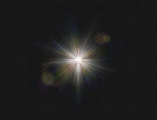 sunlight colored on transparent background