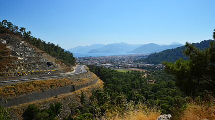 Naklejka premium A view from Marmaris, Turkey's holiday region