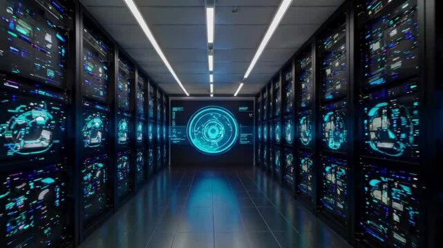 AI-Powered Data Center with Holographic Analytics & Smart Energy Optimization