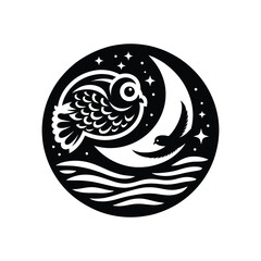 fishing silhouette clip art vector design