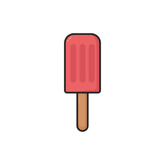 ice cream popsilce icon vector design cartoon style