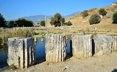 Letoon Ancient City in Mugla, Turkey.