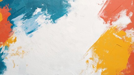 Vibrant Hand Painted Acrylic Texture With Bold Brushstrokes and Dynamic Colors for Artistic Expression