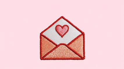 Embroidered envelope icon