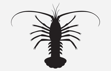 Lobster vector art Illustration Isolated on white background
