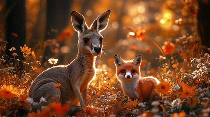 kangaroo in the wild