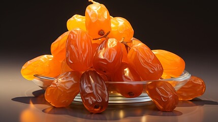 Dates Fruit Kurma Fruit, a beautifully arranged display of plump, shiny kurma fruits, isolated on a soft background to highlight their natural appearance.