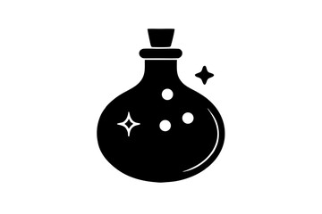 Obraz premium Witch potion icon silhouette.