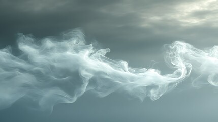Abstract smoke clouds against a dramatic sky. Possible use Background image for a presentation or website