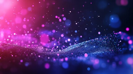 Fototapeta premium Floating virus particles in a glowing atmosphere, symbolizing the intensity of flu season.