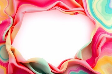 abstract background with colorful waves, template for text or brochure.