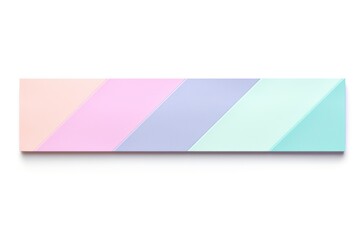 Fototapeta premium Pastel geometric adhesive strip white background architecture rectangle.