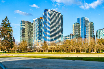 Bellevue Buildings From Park 6