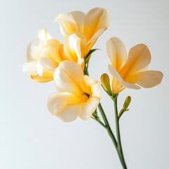 Fototapeta premium Beautiful glowing golden blossom with intricate veins and delicate petal curves photo