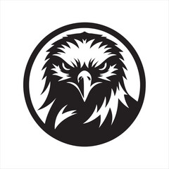 falcon silhouette vector logo illustration