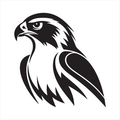 falcon silhouette vector logo illustration