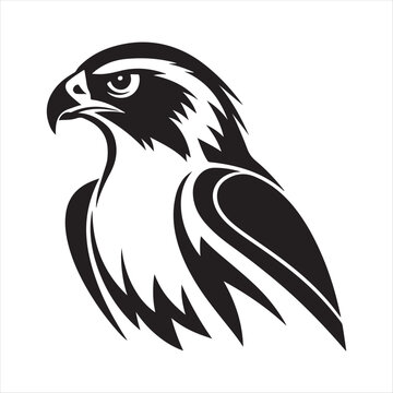 recommend clip art: falcon silhouette vector logo illustration