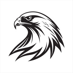 falcon silhouette vector logo illustration