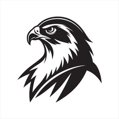 falcon silhouette vector logo illustration