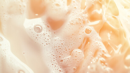 Double Skin Milk Close-Up with Creamy Texture