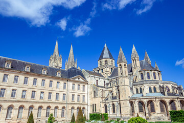 Fototapeta premium Men's abbey, Caen, normandy, France, exteriors