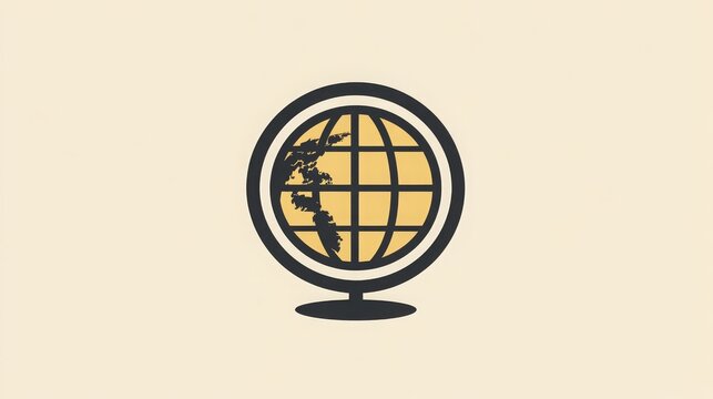 Globe vector icon, representing the web, homepage, and internet symbols. 