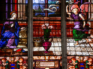 Church Saint-Foy of Conches-en-Ouche, normandy, France