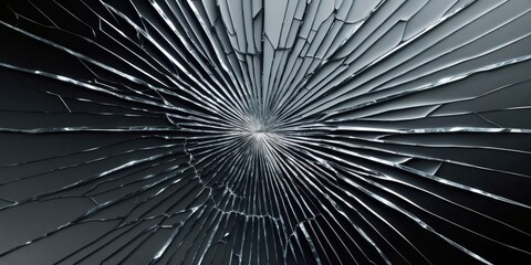 Radial Black and White Energy Burst &ndash;