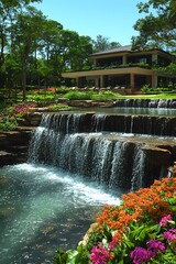 &bull; Uncomplicated garden villa resort and spa, displayed against a radiant white setting without disruptive shadows. The smooth structure radiates clarity, while delicate landscaping hints at 