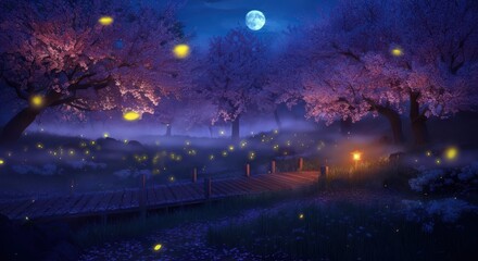 Beautiful cherry blossom background