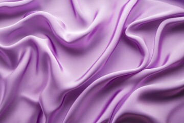 Obraz premium Flowing purple silk fabric, soft texture and lighting. Neural network AI generated