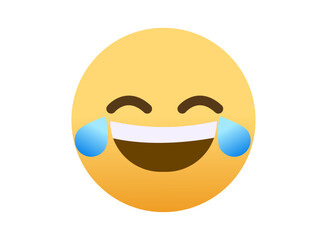 Illustration of an Popular Tears of Joy Emoji