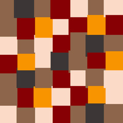 This image features a grid-like pattern composed of squares of various colors. The squares are arranged in a regular, repeating pattern, creating a mosaic-like effect.