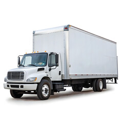 white delivery truck parked in an open area